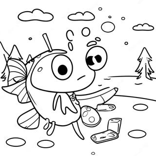 Ice Fishing Adventure Coloring Page 52193-41664