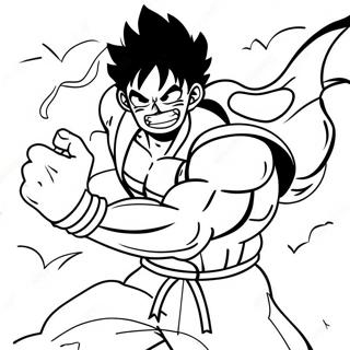 Luffy Gear 4 Snakeman Intense Battle Coloring Page 52204-41668