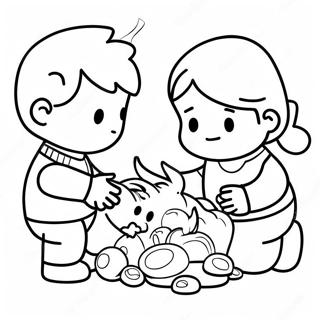 Honest Kids Sharing Toys Coloring Page 52214-41677