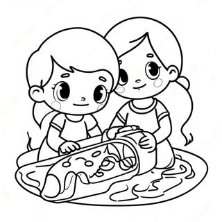 Honest Kids Sharing Toys Coloring Page 52214-41678