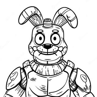 Full Body Springtrap Coloring Page 52223-41684