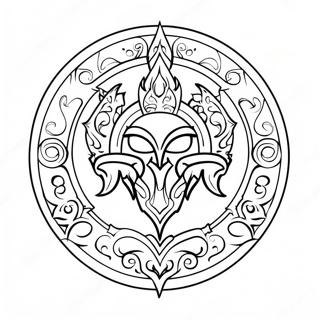 World Of Warcraft Logo Coloring Page 52263-41714