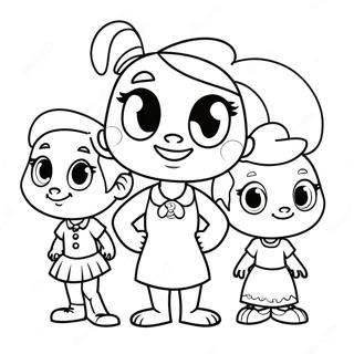 Penny Proud With Friends Coloring Page 52284-41730