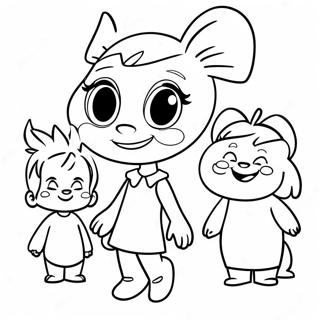 Penny Proud With Friends Coloring Page 52284-41732