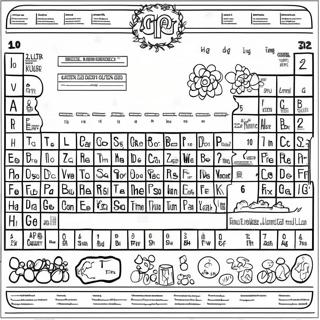 Periodic Table Activity Coloring Pages