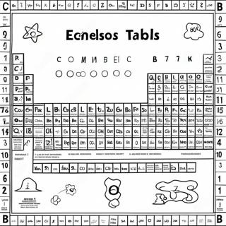 Colorful Periodic Table Elements Coloring Page 52294-41746