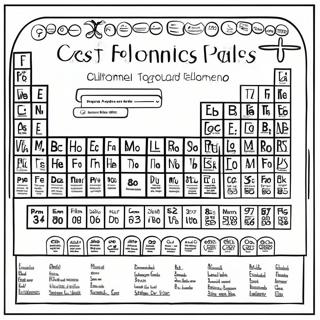 Colorful Periodic Table Elements Coloring Page 52294-41747