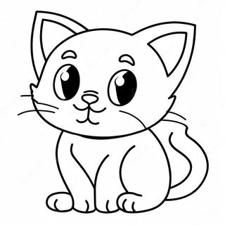 Playful Kitten Coloring Page 522-427