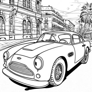 Classic Aston Martin Car Coloring Page 52314-41757