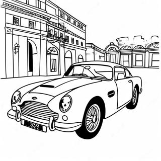 Classic Aston Martin Car Coloring Page 52314-41758