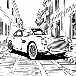 Classic Aston Martin Car Coloring Page 52314-41759