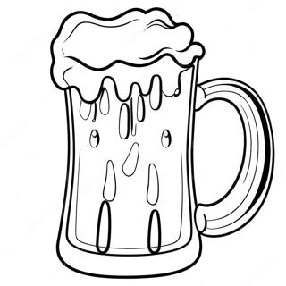 Beer Mug With Foam Coloring Page 52333-41777