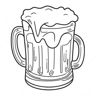 Beer Mug With Foam Coloring Page 52333-41778