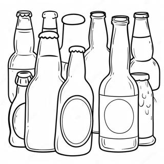 Craft Beer Bottles Coloring Page 52334-41769