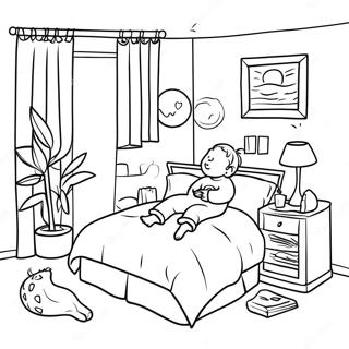 Bright And Cheerful Morning Routine Coloring Page 52344-41781