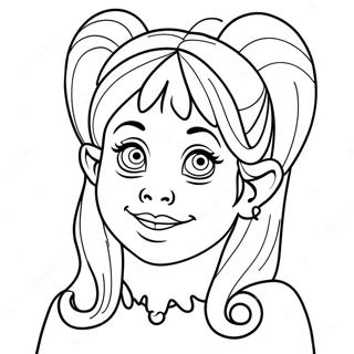 Cindy Lou Coloring Pages