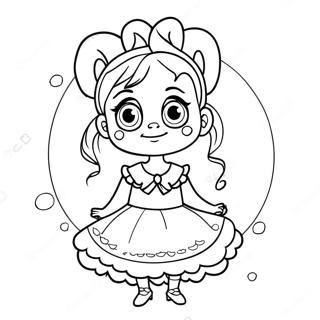 Cindy Lou In Festive Outfit Coloring Page 52354-41790