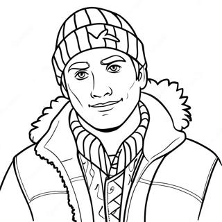 Kristoff In Winter Clothes Coloring Page 52364-41797