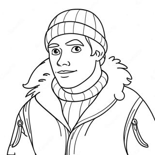 Kristoff In Winter Clothes Coloring Page 52364-41800