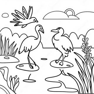 Wetlands Wildlife Coloring Page 52373-41802