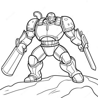 Striker Eureka In Battle Coloring Page 52404-41828