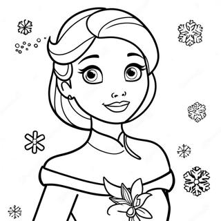 Elsa Christmas Coloring Page 52463-41882