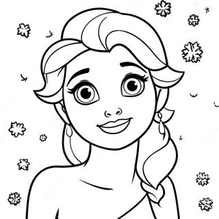 Elsa Christmas Coloring Page 52463-41883