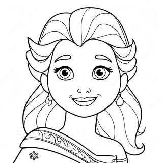 Elsa Christmas Coloring Page 52463-41884