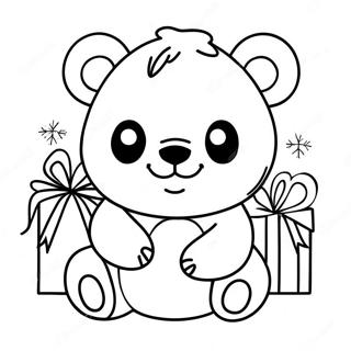 Christmas Panda Coloring Page 52473-41879