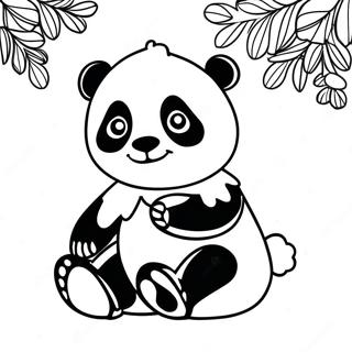 Christmas Panda Coloring Page 52473-41880