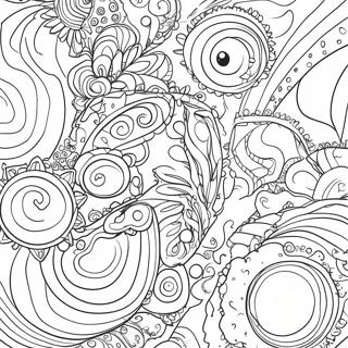 Colorful Galaxy Scene Coloring Page 52484-41893