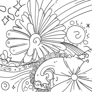 Colorful Galaxy Scene Coloring Page 52484-41894