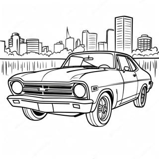 Chevy Nova Classic Car Coloring Page 52503-41907