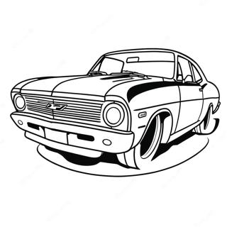 Chevy Nova Racing Car Coloring Page 52504-41909