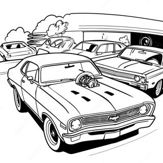 Chevy Nova Racing Car Coloring Page 52504-41911