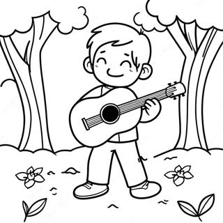 Cool Boywithuke Playing In The Park Coloring Page 52534-41936