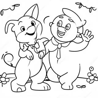 Cheerful Edward With Friends Coloring Page 52554-41945