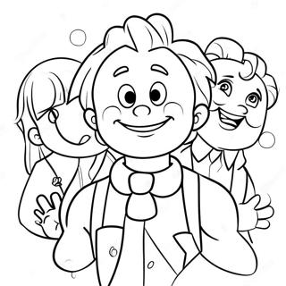 Cheerful Edward With Friends Coloring Page 52554-41946