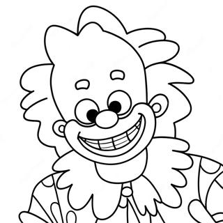 Krusty The Clown Coloring Page 52573-41961