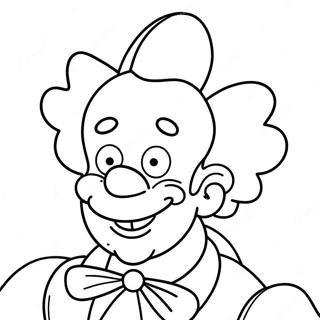 Krusty The Clown Coloring Page 52573-41962