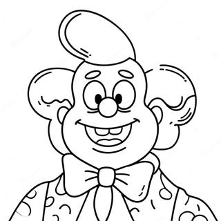 Krusty The Clown Coloring Page 52573-41963