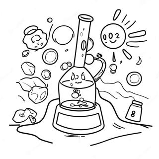 Exciting Science Experiment Coloring Page 5257-4314