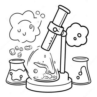 Exciting Science Experiment Coloring Page 5257-4315