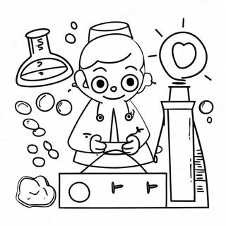 Exciting Science Experiment Coloring Page 5257-4316