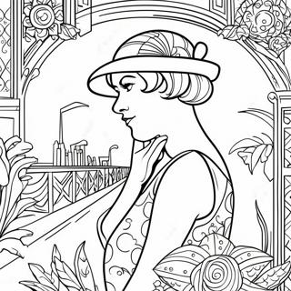 The Great Gatsby Coloring Page 52583-41976