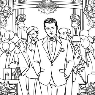 The Great Gatsby Coloring Pages