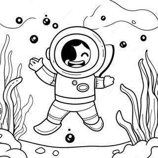 Scuba Diver Coloring Pages