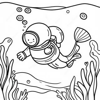 Scuba Diver Underwater Adventure Coloring Page 52593-41979