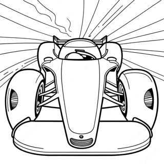 Exciting Race Car Coloring Page 52654-42030