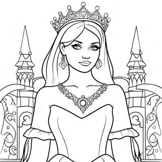 Gothic Princess Coloring Page 52684-42054